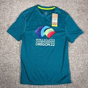 ASICS World Athletics Championships Oregon 22 Mens Short Sleeve T Shirt NWT S